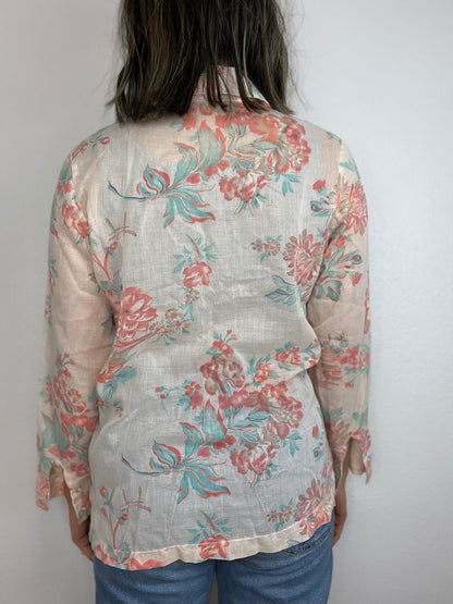 Floral Pagoda Chore Top