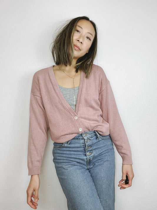 Retro Banana Republic Silk Cardigan