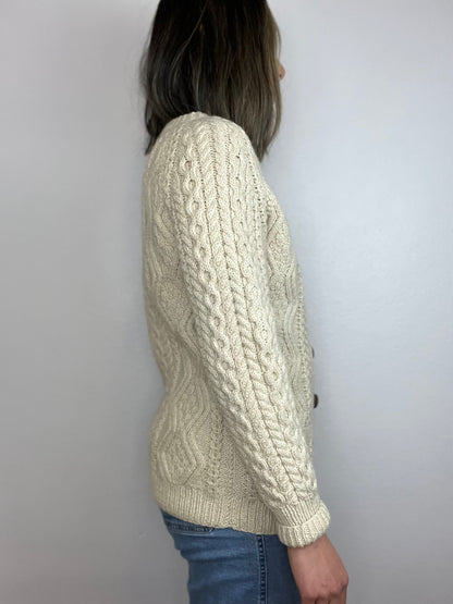 Vintage Nordstrom Handmade Fisherman Knit Cardigan