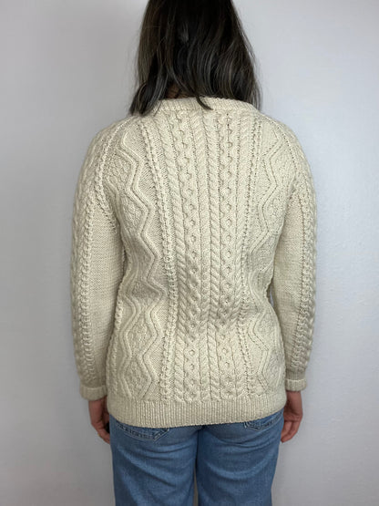 Vintage Nordstrom Handmade Fisherman Knit Cardigan