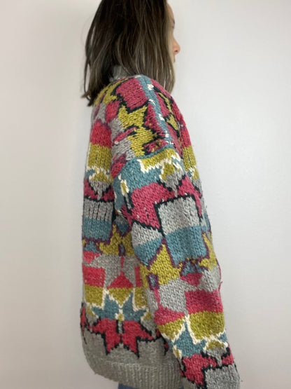 DEL MUNDO CHUNKY KNIT SWEATER