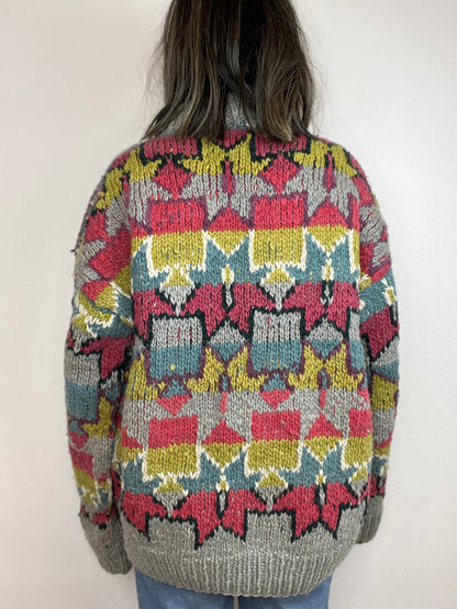 DEL MUNDO CHUNKY KNIT SWEATER