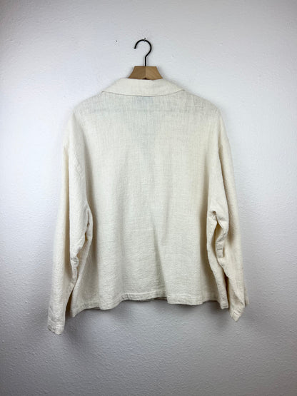 Neutral Cotton Chore Top