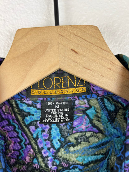 Patterned Floral Button Up Top