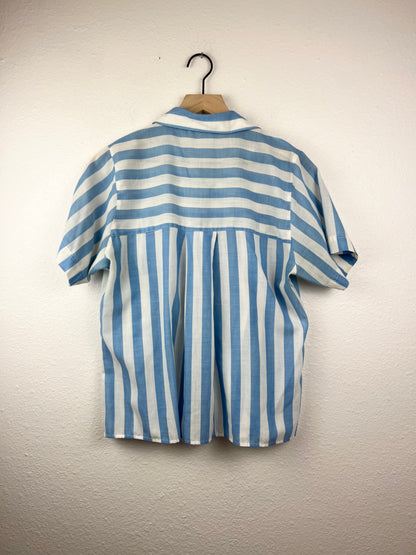 Here's a Hug Striped Button Up Top