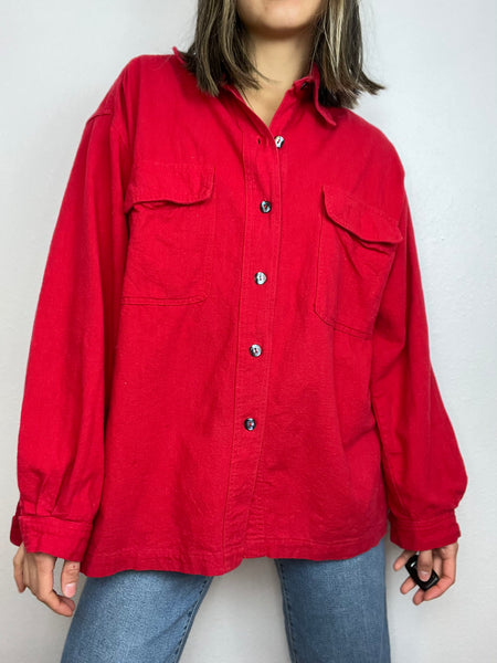 Hart Red Button Up Flannel
