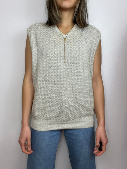 Textured Sweater Vest
