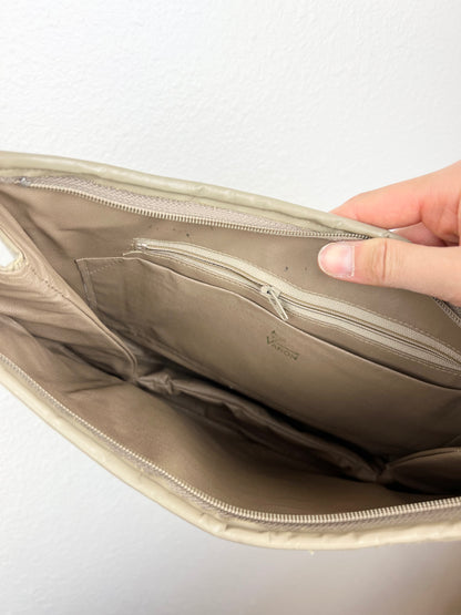Animal Skin Textured Shoulder Bag