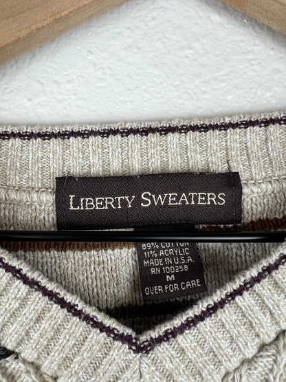 Earth Tones Patterned Sweater