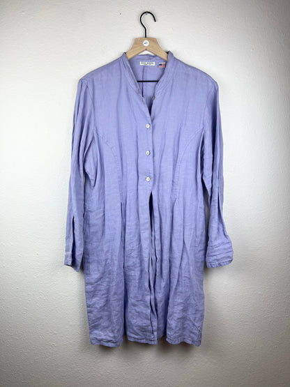 Linen Button Up Duster Top