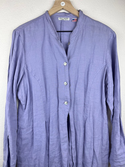 Linen Button Up Duster Top