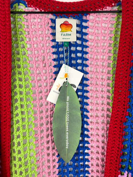 NWT Farm Rio Rainbow Knit Cardigan