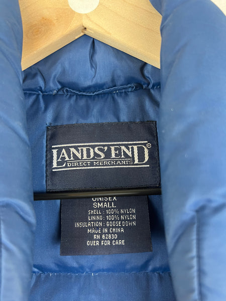 Land's End Navy Blue Puffer Vest