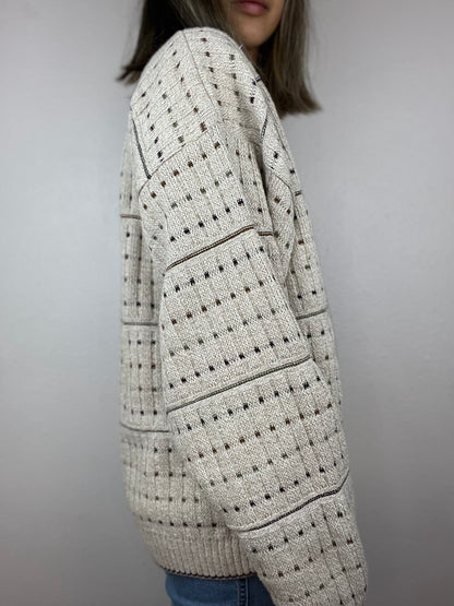 Earth Tones Patterned Sweater