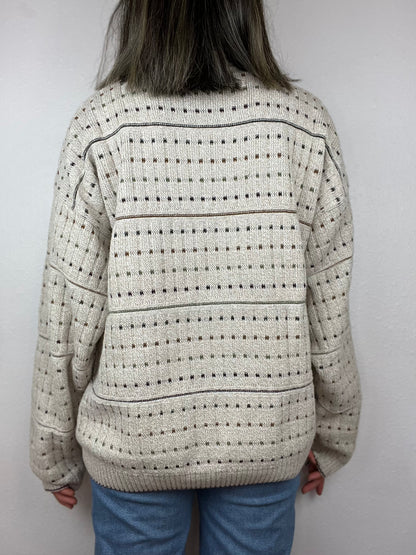 Earth Tones Patterned Sweater