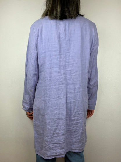Linen Button Up Duster Top