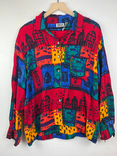 Chico's Design Colorful Blouse