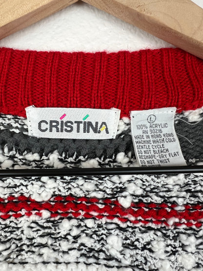 Cristina Striped Grandpa Cardigan
