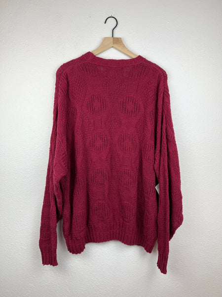 Burgundy Crewneck Sweater