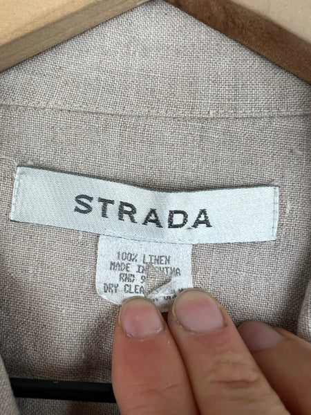 Strada Cropped Linen Jacket