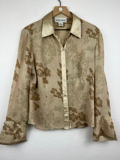 Jones Wear Silk Floral Blouse