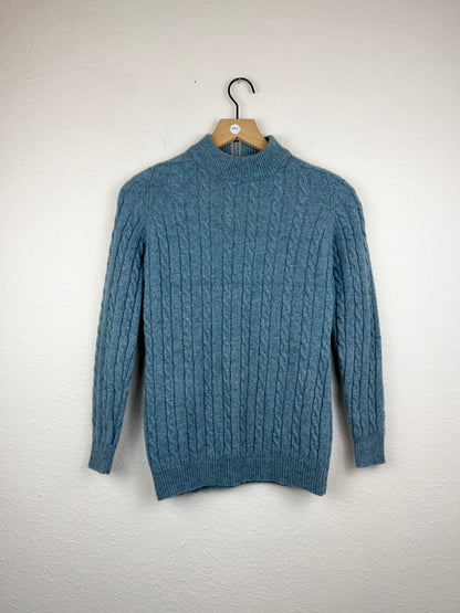 SALE Vintage Mock Neck Wool Sweater