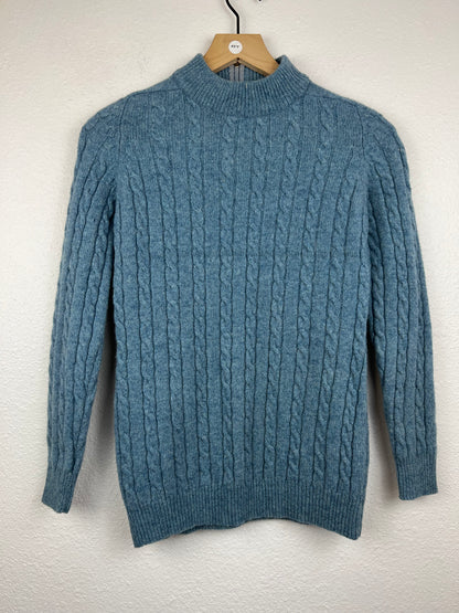 SALE Vintage Mock Neck Wool Sweater