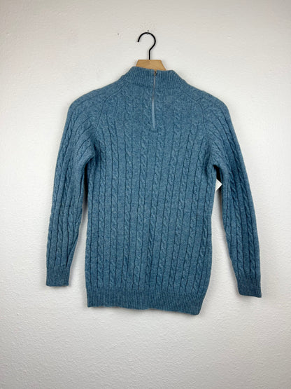 SALE Vintage Mock Neck Wool Sweater
