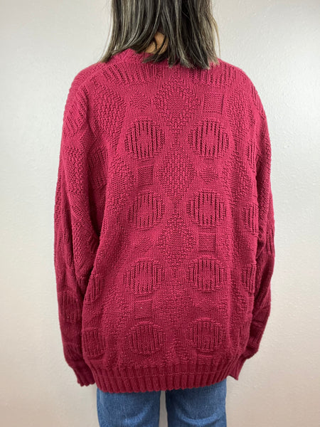 Burgundy Crewneck Sweater