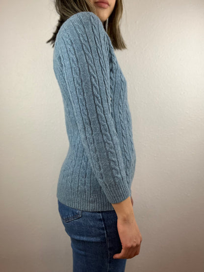 SALE Vintage Mock Neck Wool Sweater