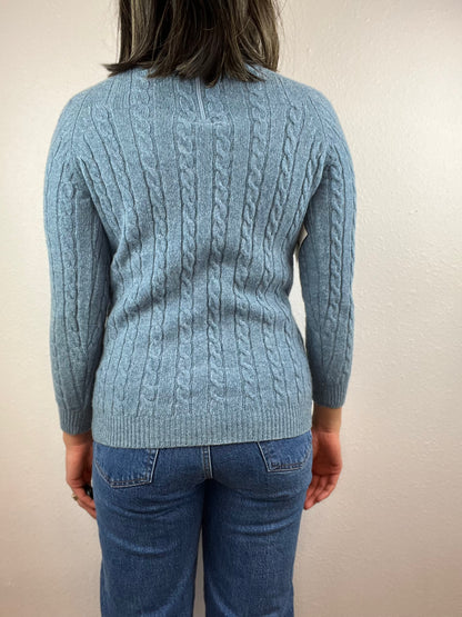 SALE Vintage Mock Neck Wool Sweater