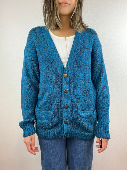 Blue Grandpa Cardigan