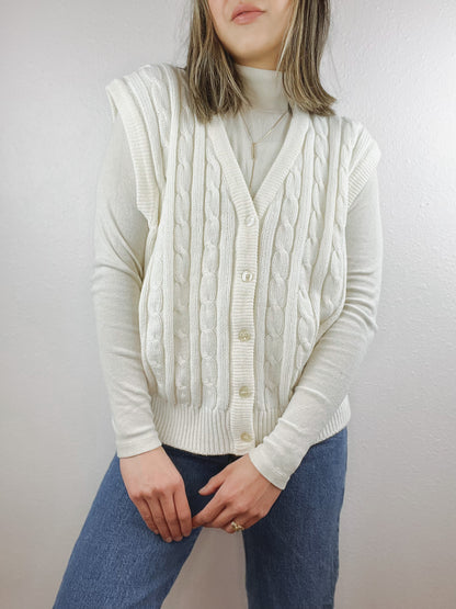 Carriage Court Button Up Sweater Vest