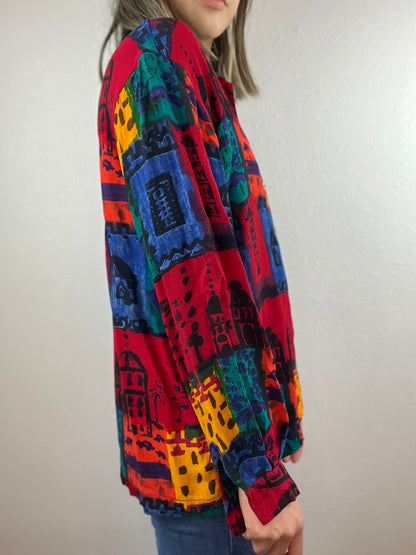 Chico's Design Colorful Blouse