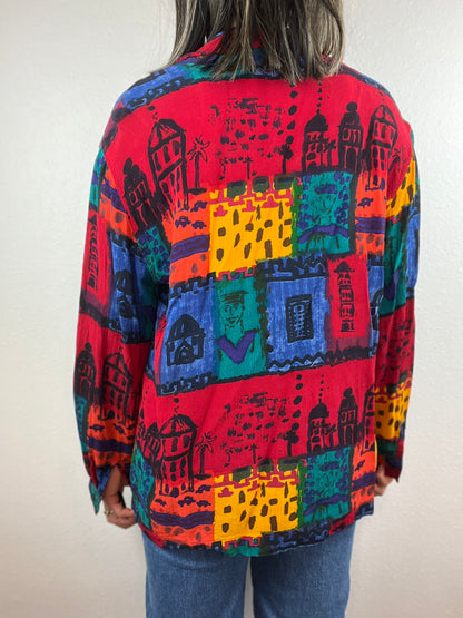 Chico's Design Colorful Blouse