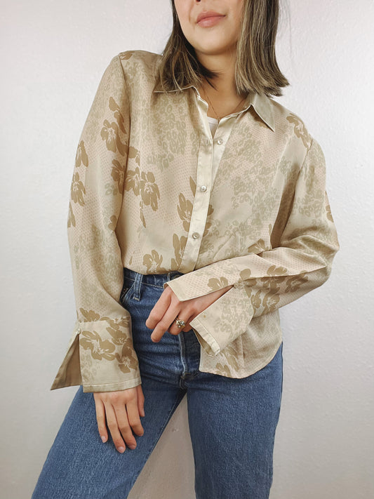 Jones Wear Silk Floral Blouse