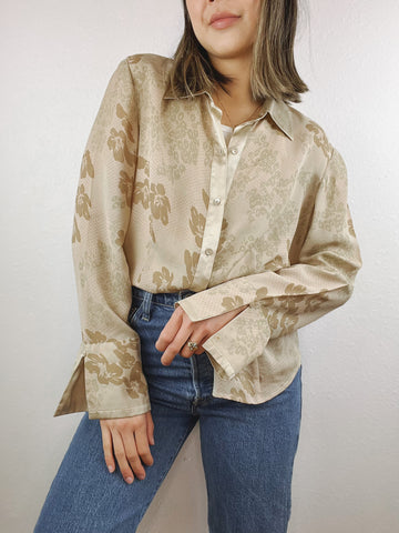 Jones Wear Silk Floral Blouse