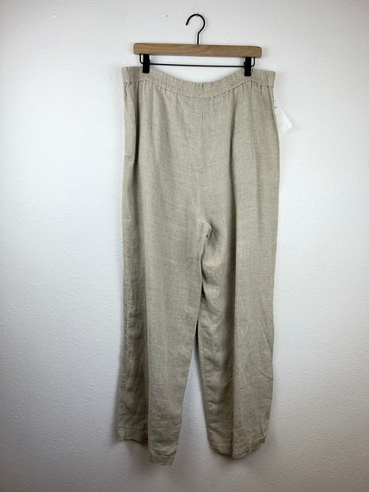 Linen High Rise Wide Leg Pants