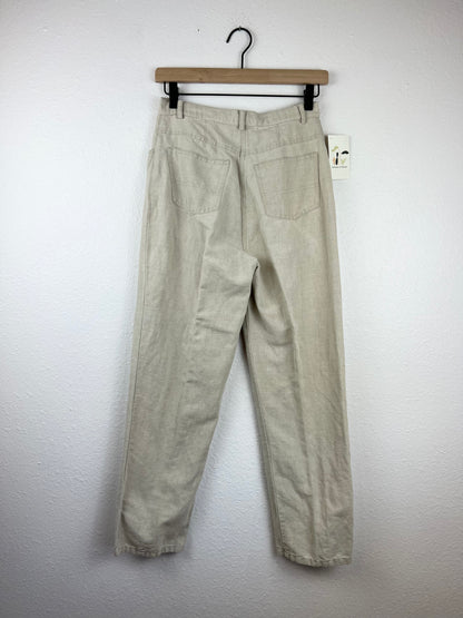 Linen High Rise Tapered Pants