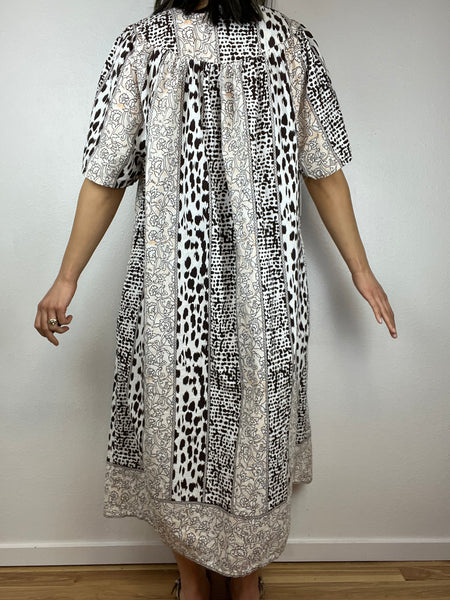 Vintage Patterned MuMu Dress