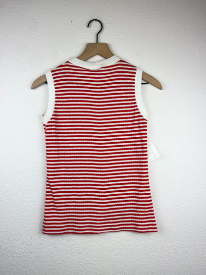 Vintage Ribbed Striped Top