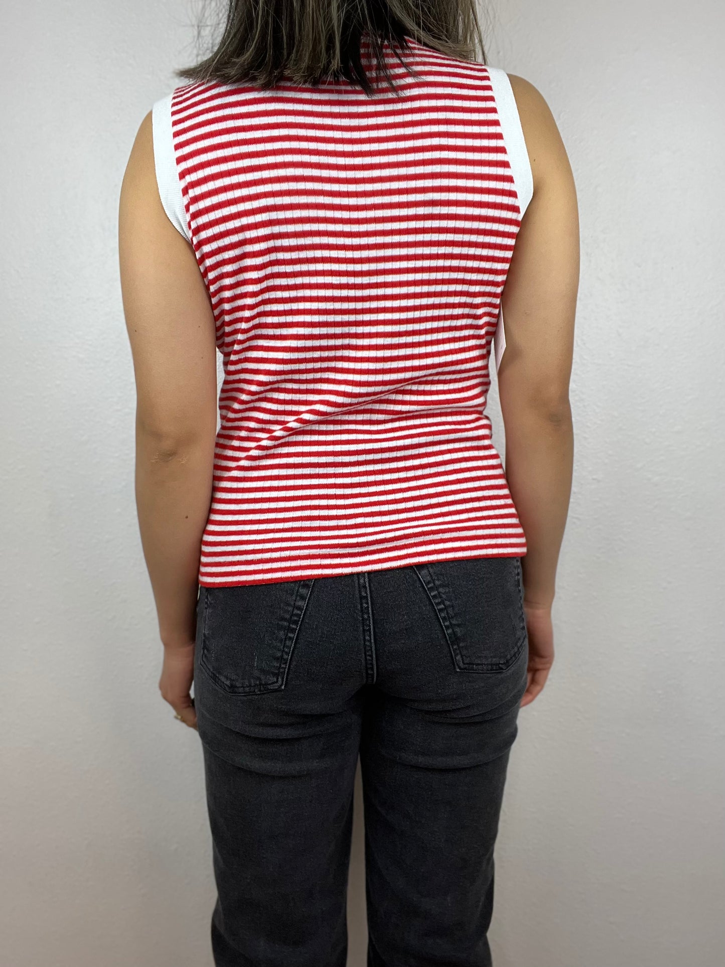 Vintage Ribbed Striped Top