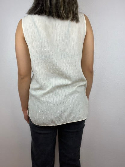 Sleeveless Button Up with Front Pockets