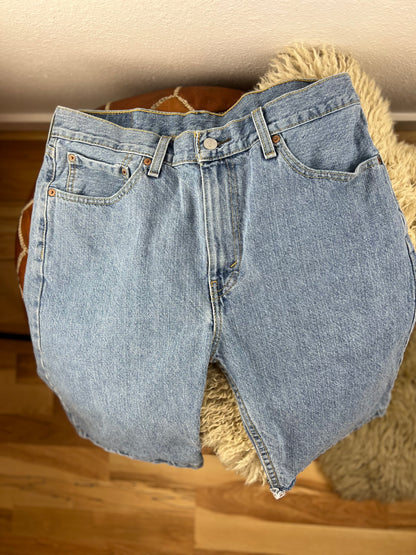 Levis 505s Light Wash Bermuda Shorts