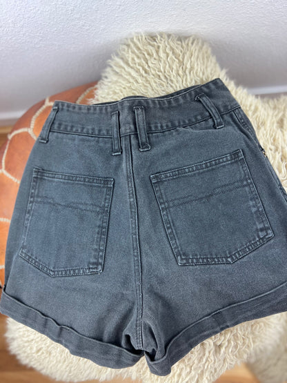 Vintage Bergamo Black High Rise Shorts