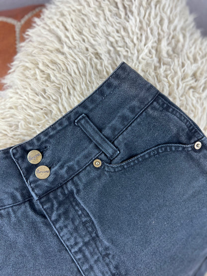 Vintage Bergamo Black High Rise Shorts