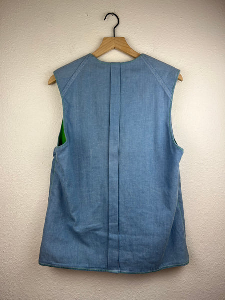 Handmade Embroidered Snap Vest