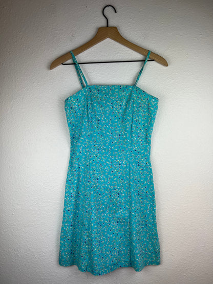 Light Blue Floral Mini Dress