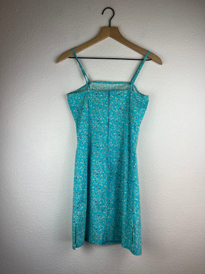 Light Blue Floral Mini Dress