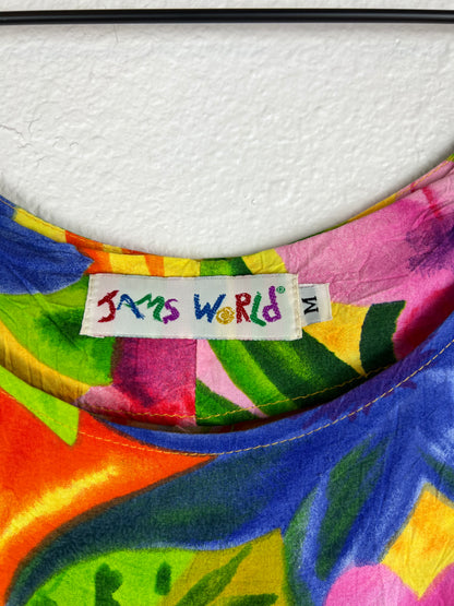 Jam's World Colorful Tropical Flowy Dress